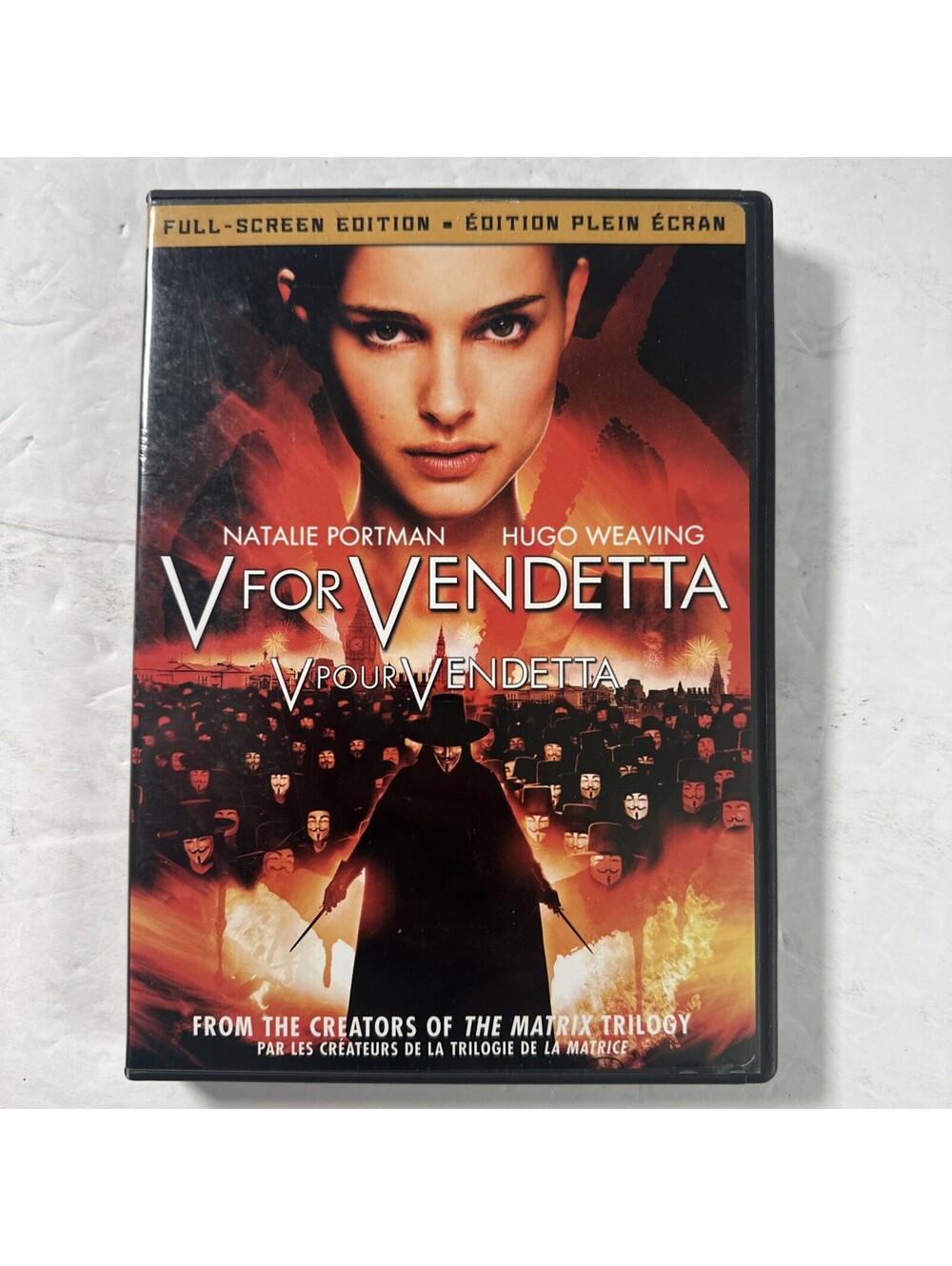 V for Vendetta DVD 2006 Full-Screen Edition Natalie Portman Hugo Weaving